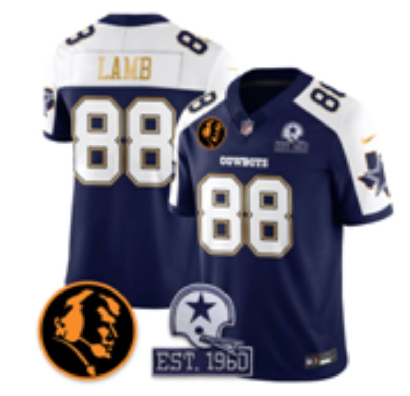 Men 2026 Dallas Cowboys #88 Lamb blue 6th generation Nike Limited NFL Jersey style 01->dallas cowboys->NFL Jersey